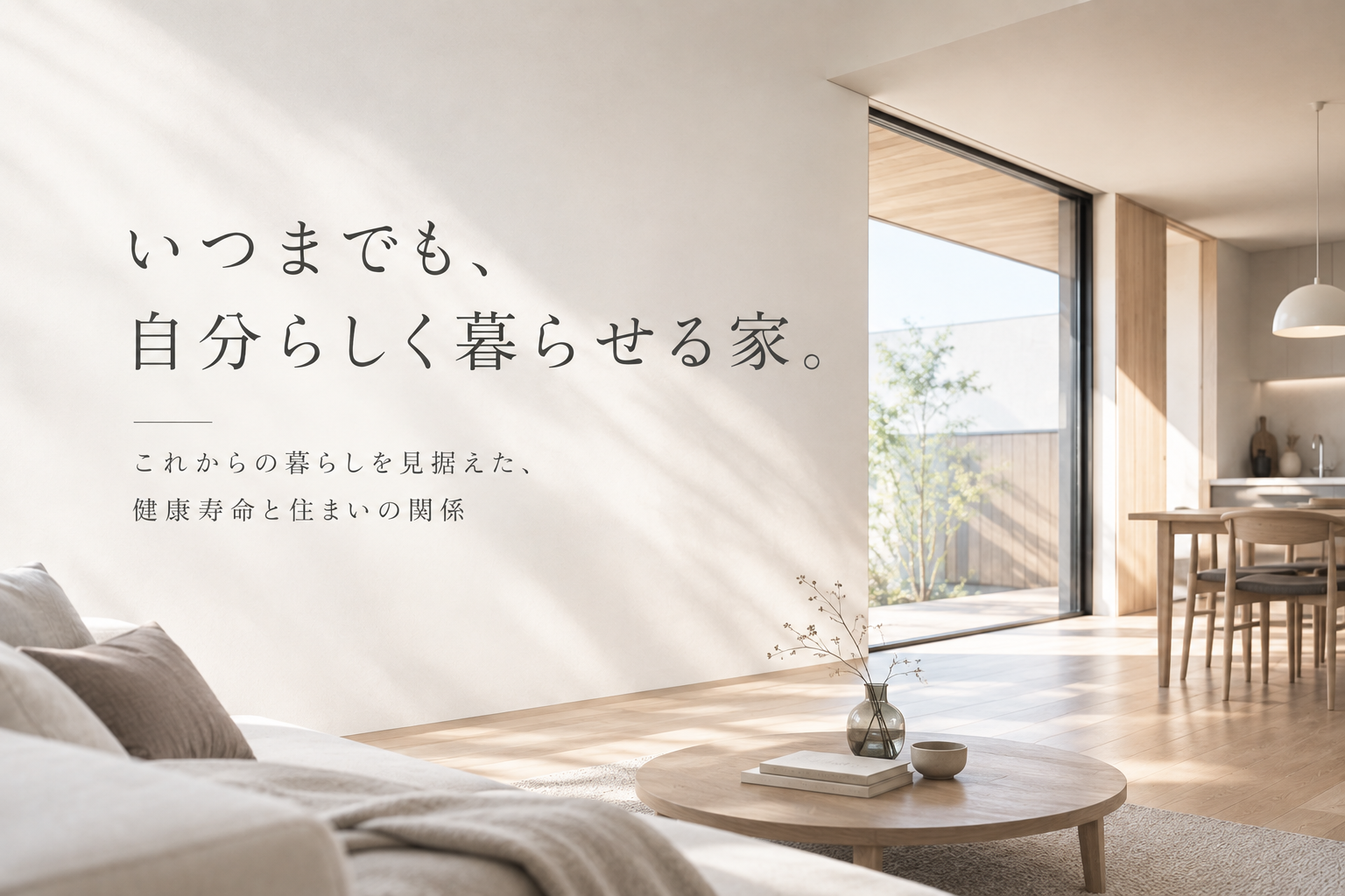 いつまでも自宅で暮らせる家。〜健康寿命を延ばす住まい〜