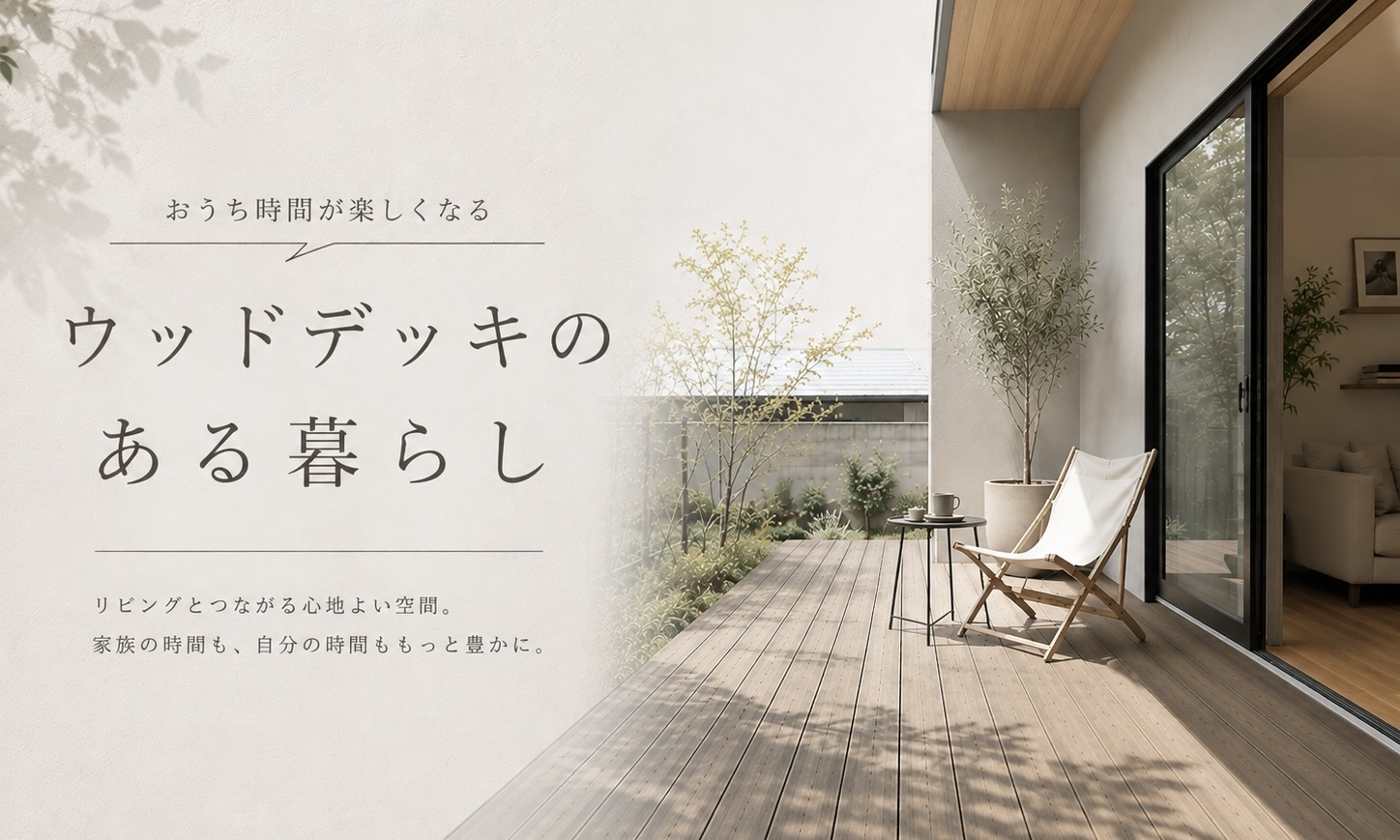 おうち時間が楽しくなる「ウッドデッキのある暮らし」